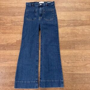 Jeanerica medium wash flared leg denim jeans size 26
 b54